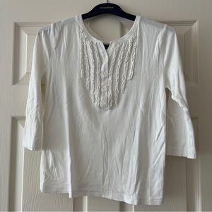 White American Living 3/4 Sleeve Shirt